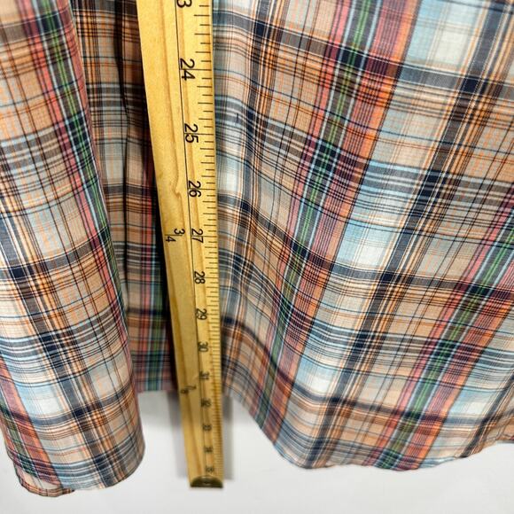 Saddlebred Button Shirt Men L Wrinkle Free Plaid Classic Preppy Resort Western - Picture 4 of 5